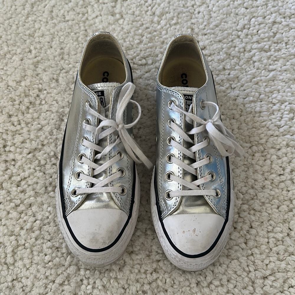 Metallic Platform Converse - Picture 2 of 8